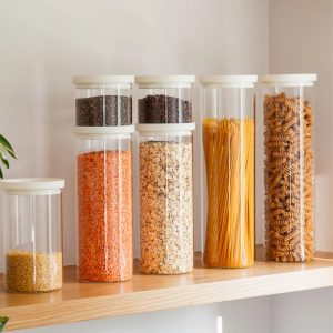 Wategos Glass Pantry Jars - Oat Milk - Image 5