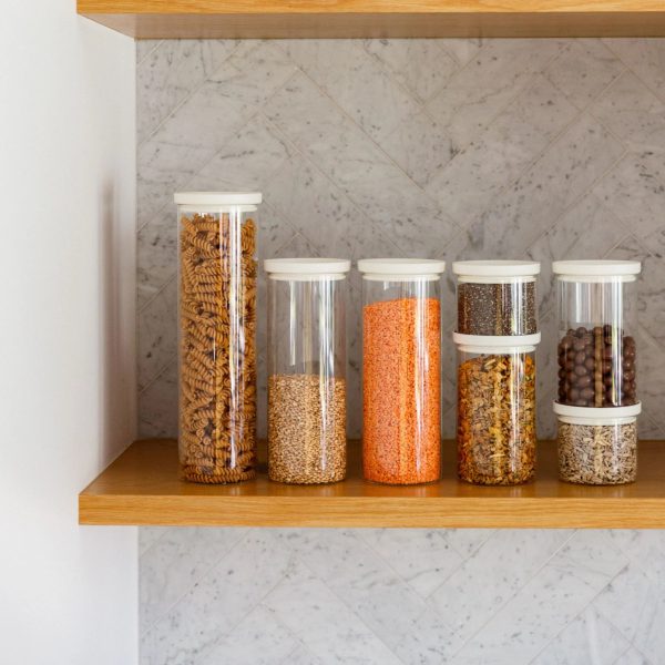 Wategos Glass Pantry Jars - Oat Milk - Image 28