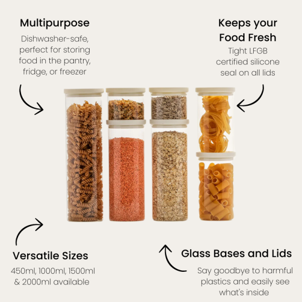 Glass Pantry Storage Jars - Image 6