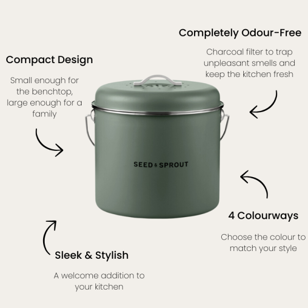 Kitchen Compost Bin | Eucalyptus - Image 6