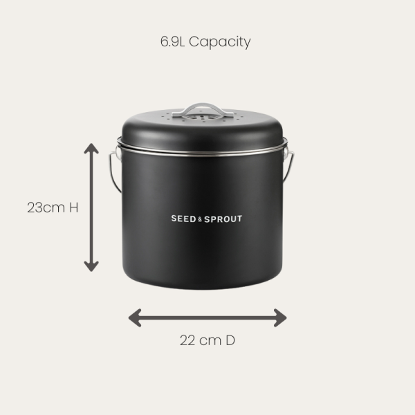 Kitchen Compost Bin | Liquorice - Image 9