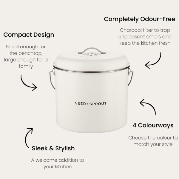 Kitchen Compost Bin | Mushroom - Image 6