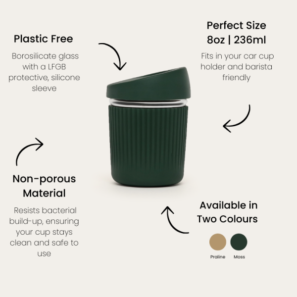 Reusable Glass Coffee Cup - Image 6