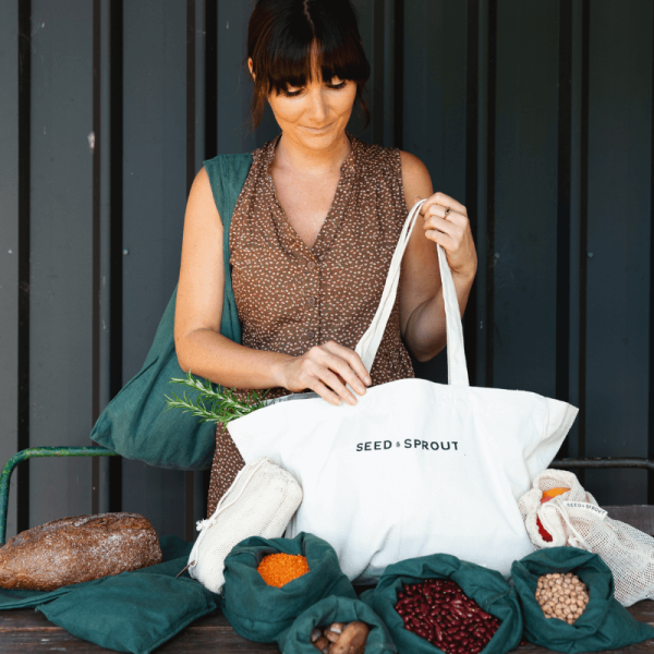 Organic Pocket Tote Shopping Bag - Image 12