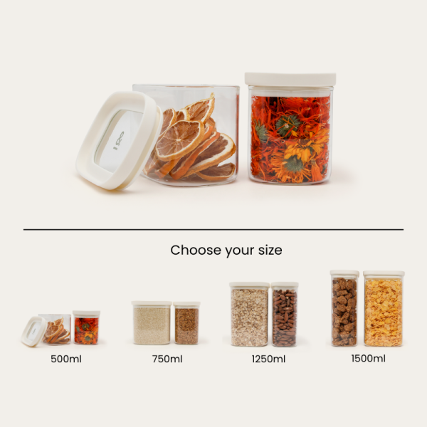 Tallow Glass Pantry Jars | 2pk