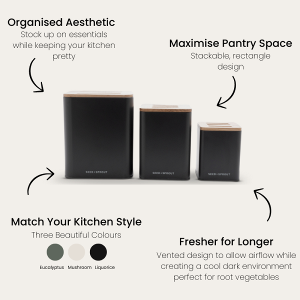 Vegetable Storage Containers | Liquorice - Image 6