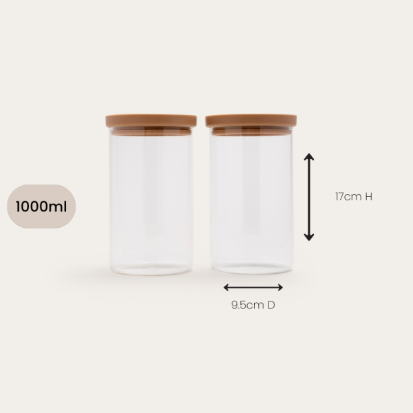 Wategos Glass Pantry Jars - Praline - Image 12