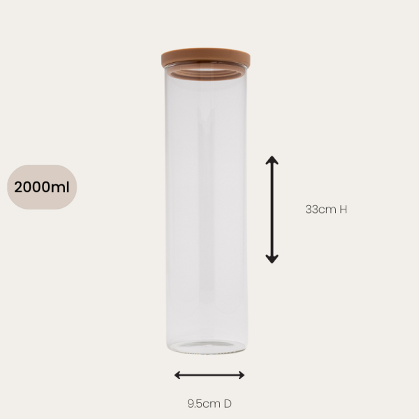 Wategos Glass Pantry Jars - Praline - Image 14