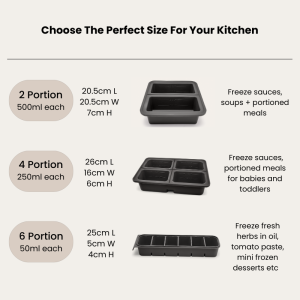 4 Portion Silicone Freezer Tray - Image 9