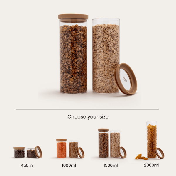 Wategos Glass Pantry Jars - Praline - Image 4