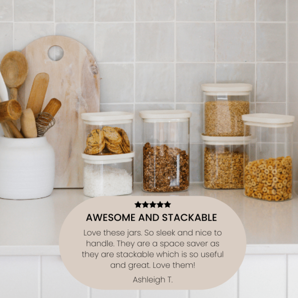 Tallow Glass Pantry Jars | 2pk - Image 8