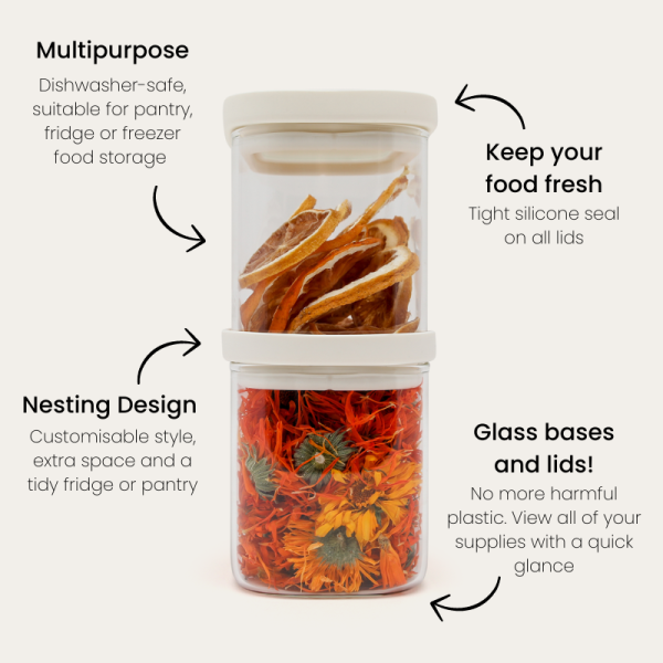 Tallow Glass Pantry Jars | 2pk - Image 6