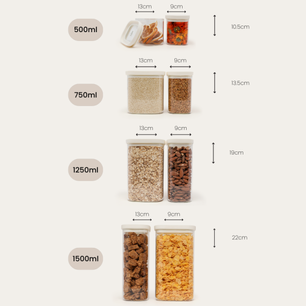Tallow Glass Pantry Jars | 2pk - Image 7