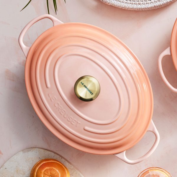 Le Creuset Signature Cast Iron 6.75-quart Peche Oval Dutch Oven - Image 2