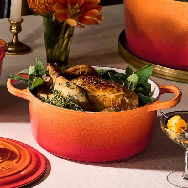 Le Creuset Signature Cast Iron 4.5-quart Flamme Doree Round Dutch Oven - Image 4