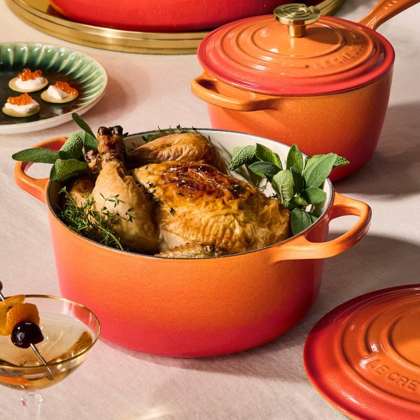 Le Creuset Signature Cast Iron 4.5-quart Flamme Doree Round Dutch Oven - Image 6