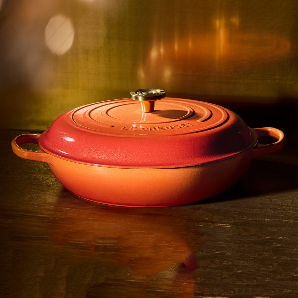 Le Creuset Signature Cast Iron 3.5-quart Flamme Doree Braiser - Image 7