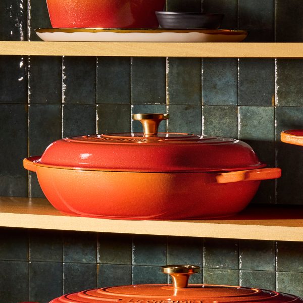 Le Creuset Signature Cast Iron 3.5-quart Flamme Doree Braiser - Image 2