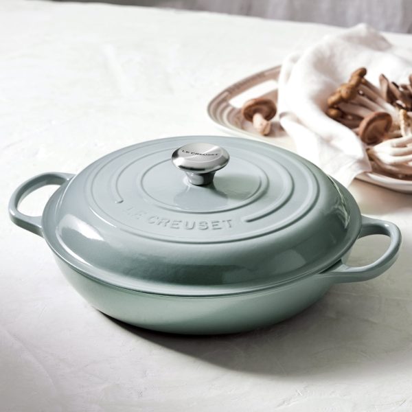 Le Creuset Signature Cast Iron 3.5-quart Sea Salt Braiser - Image 5