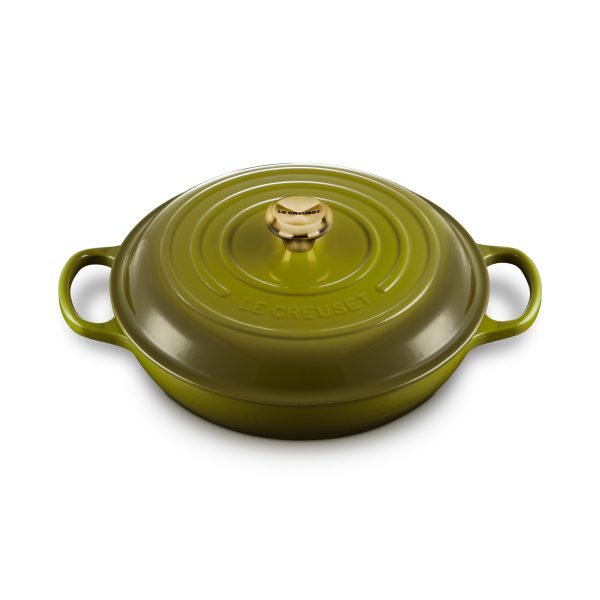 Le Creuset Signature Cast Iron 3.5-quart Olive Braiser