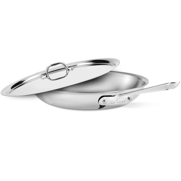 All-Clad d3 Stainless 12" Fry Pan with Lid