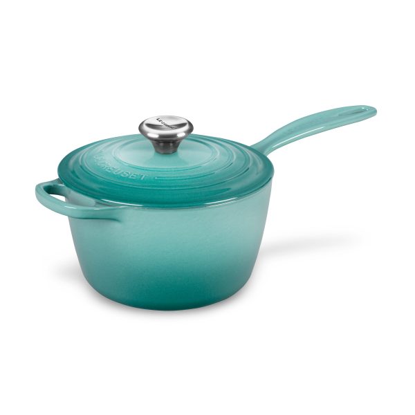 Le Creuset Signature Cast Iron 2.25-quart Caribbean Saucepan