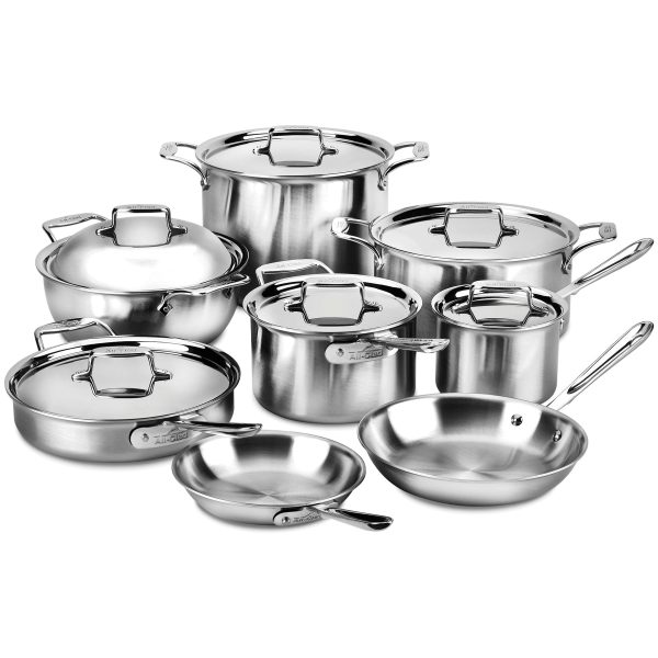 All-Clad d5 Brushed Stainless 14 Piece Cookware Set - Image 2