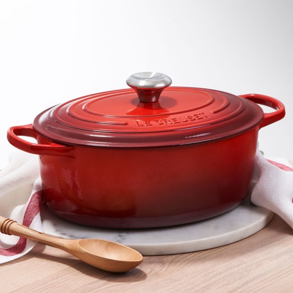 Le Creuset Signature Cast Iron 2.75-quart Cerise Oval Dutch Oven - Image 2