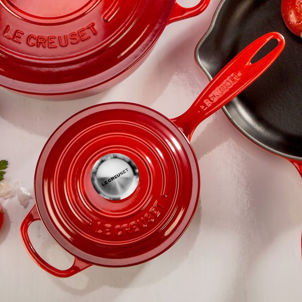 Le Creuset Signature Cast Iron 1.75-quart Cerise Saucepan - Image 5