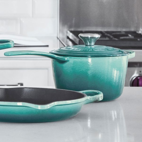 Le Creuset Signature Cast Iron 1.75-quart Caribbean Saucepan - Image 7