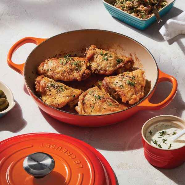 Le Creuset Signature Cast Iron 5-quart Flame Braiser - Image 6