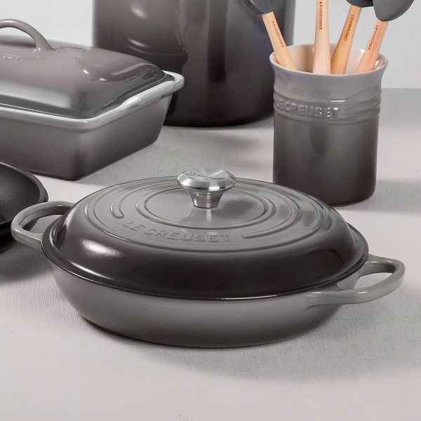 Le Creuset Signature Cast Iron 3.5-quart Oyster Braiser - Image 7