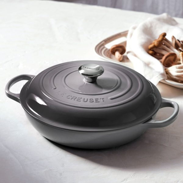 Le Creuset Signature Cast Iron 5-quart Oyster Braiser - Image 2