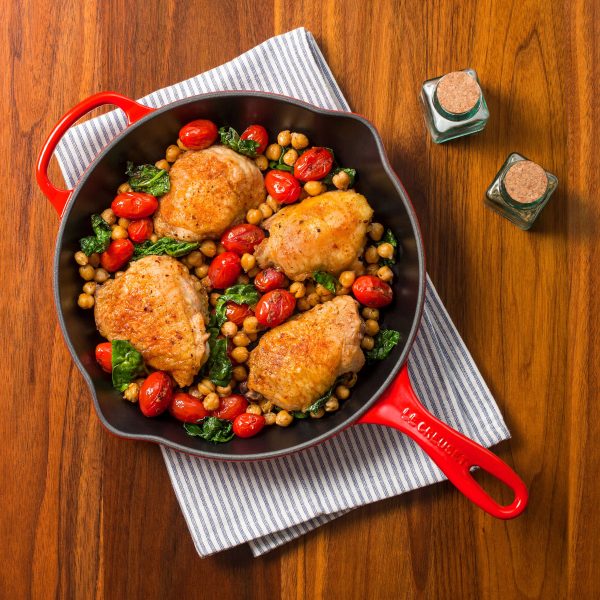 Le Creuset Signature Cast Iron 10.25" Cerise Skillet - Image 3