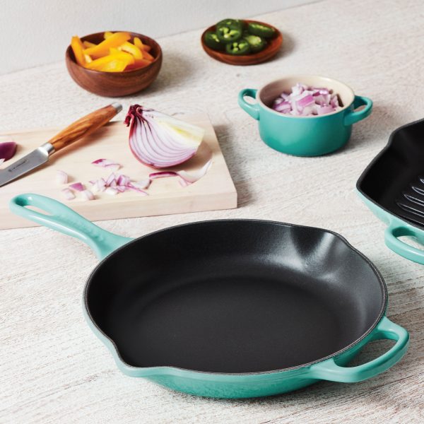 Le Creuset Signature Cast Iron 10.25" Caribbean Skillet - Image 3