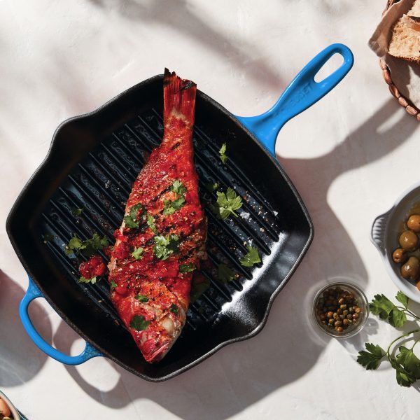 Le Creuset Signature Cast Iron 10.25" Marseille Square Grill Pan - Image 3
