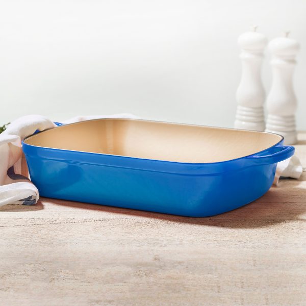 Le Creuset Signature Cast Iron 12.75" x 9.75" Marseille Roasting Pan - Image 5
