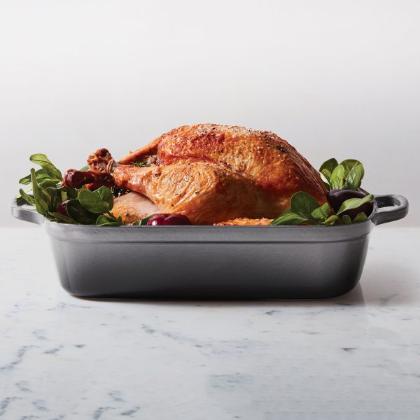 Le Creuset Signature Cast Iron 12.75" x 9.75" Oyster Roasting Pan - Image 7