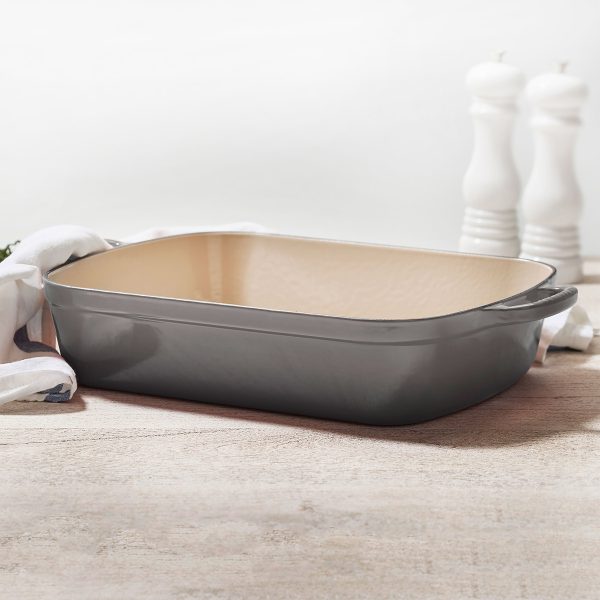 Le Creuset Signature Cast Iron 12.75" x 9.75" Oyster Roasting Pan - Image 3