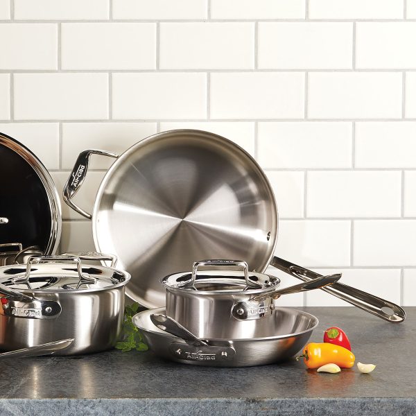 All-Clad d5 Brushed Stainless 10 Piece Cookware Set - Image 5