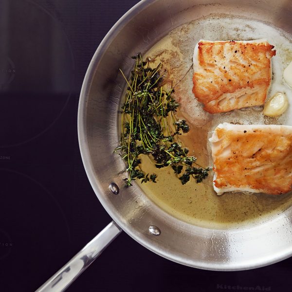 All-Clad d5 Brushed Stainless 8" Fry Pan - Image 3