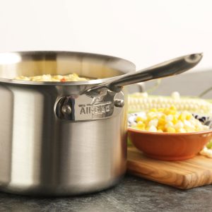 All-Clad d5 Brushed Stainless 3-quart Saucepan with Loop Handle - Image 5