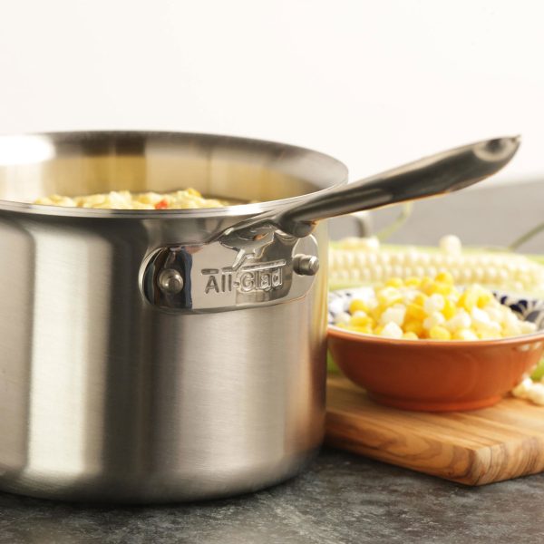 All-Clad d5 Brushed Stainless 3-quart Saucepan with Loop Handle - Image 5