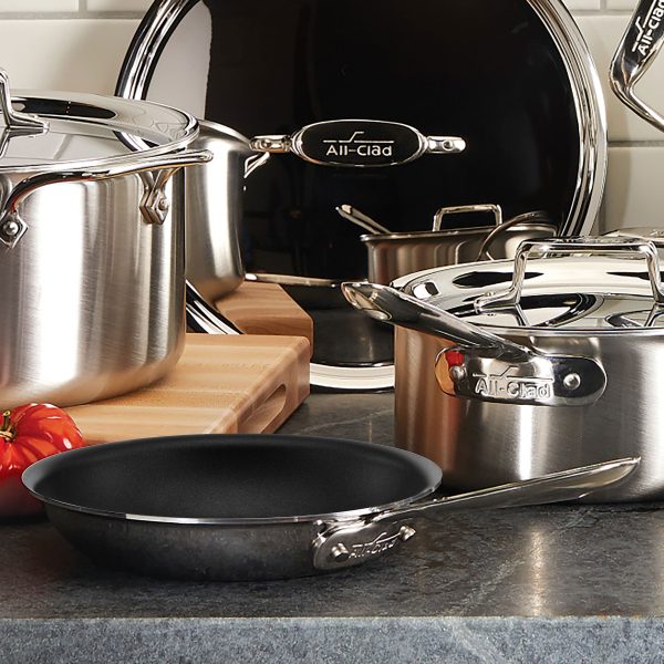 All-Clad d5 Brushed Stainless 10" Nonstick Fry Pan - Image 5