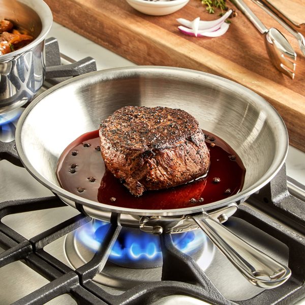 All-Clad d3 Stainless 8" Fry Pan - Image 3