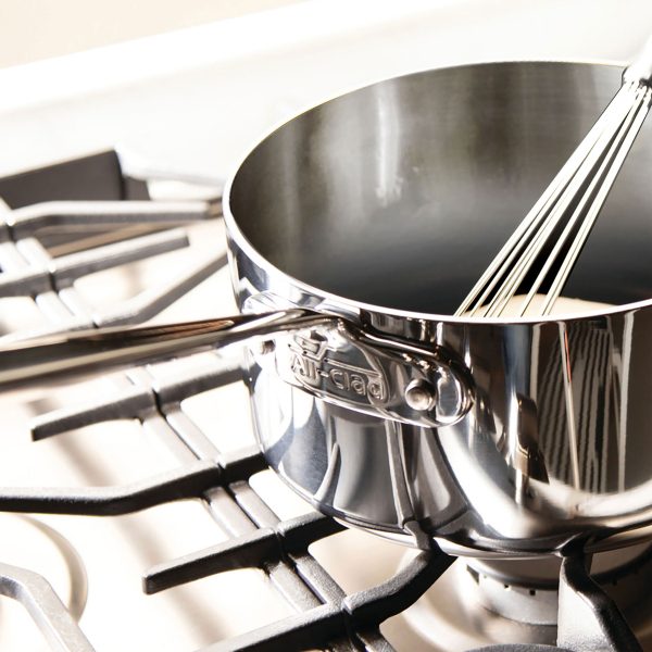 All-Clad d3 Stainless 4-quart Saucepan with Helper Handle - Image 7