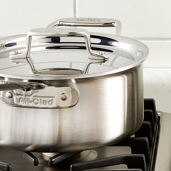 All-Clad d5 Brushed Stainless 3-quart Saucepan with Loop Handle - Image 2