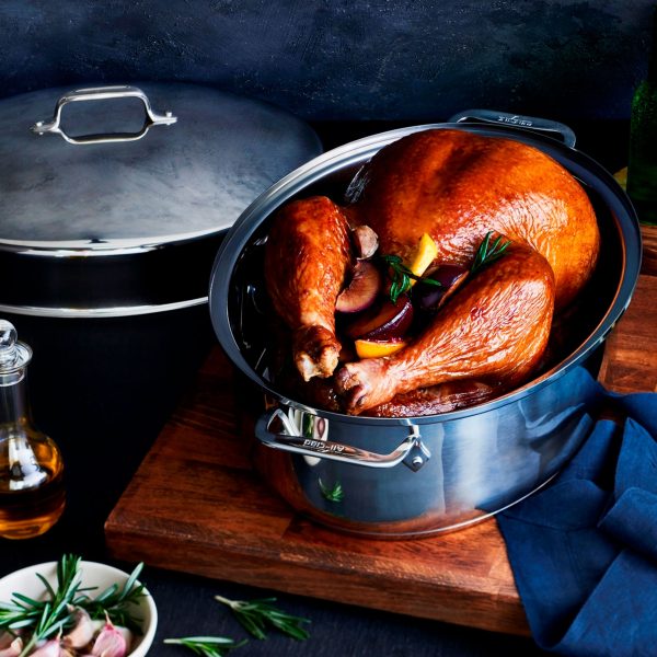 All-Clad 15" x 11" Covered Oval Roaster - Image 7
