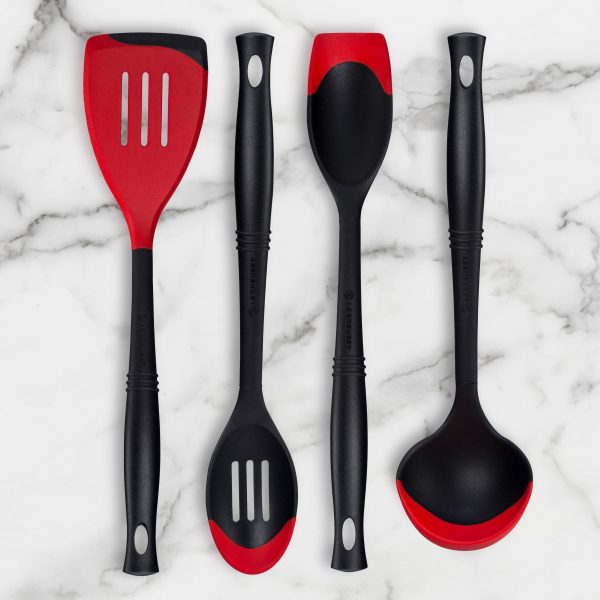 Le Creuset 4 Piece Bi-Material Silicone Utensil Set - Image 2