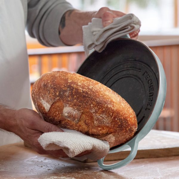 Le Creuset Signature Cast Iron 9.5" Sea Salt Bread Oven - Image 4